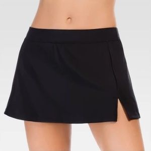 Black Basic Swim Skirt/ Swim Bottom